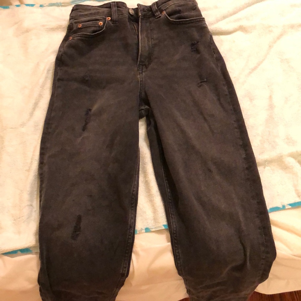Faded Black mom jeans